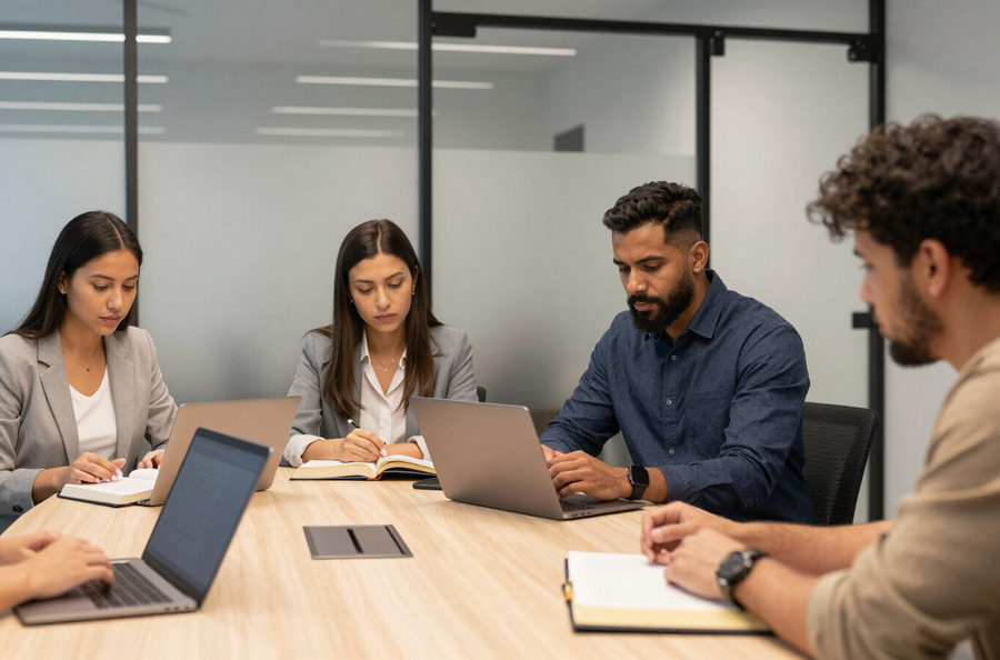 Bible study in a tech workplace